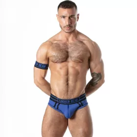   Locker Gear Jock brief Sportos, légáteresztő, cipzáras S kék