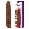 Pretty Love Vibráló dildo Lökő funkció 22 cm barna
