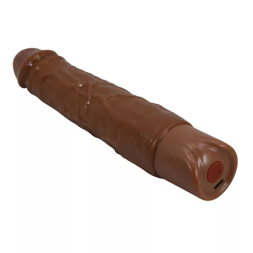 Pretty Love Vibráló dildo Lökő funkció 22 cm barna