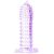 BAILE – stimuláló pöttyös péniszborítás, lila, 14 cm