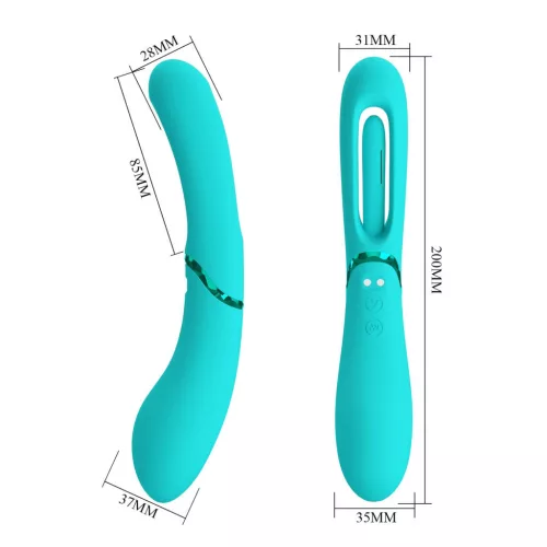 Romance Vibrátor 7 rezgés, 4 ringató funkció USB-töltés