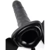 Fetish Fantasy – 19 cm-es vibráló üreges strapon – fekete