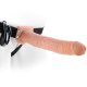 Fetish Fantasy – 27,9 cm hosszú rezgő strapon vibrátor golyókkal