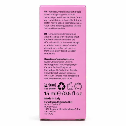 Superwoman folyékony vibrátor – stimuláló és hidratáló gél 15 ml