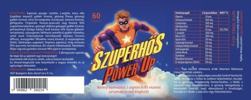 Szuperhős Power Up kúraszerű potencianövelő kapszula 60 DB