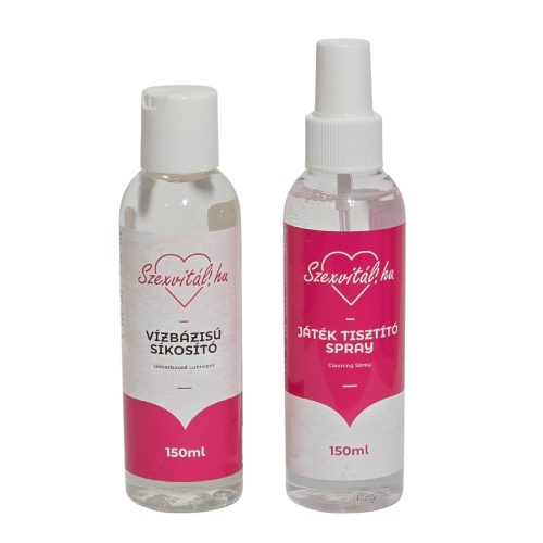 Szexvitál Alap szett (Síkosító + Tisztító spray) - 2x150 ml