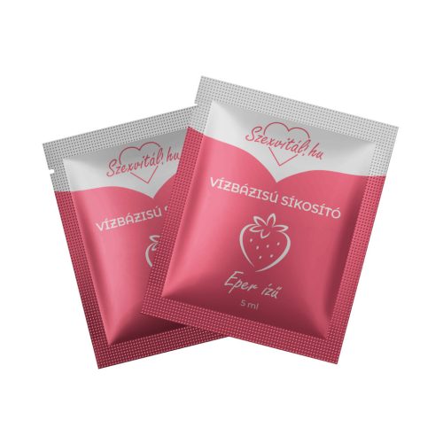 Szexvitál Vízbázisú síkosító 5 ml - Eper ízű