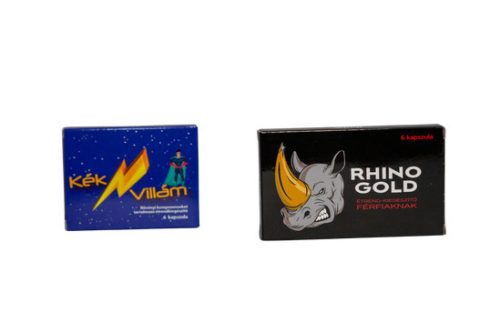 KÉK VILLÁM - 6 DB + RHINO GOLD - 6 DB