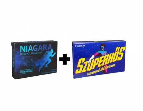 Niagara Potencianövelő Férfiaknak - 4 db + Szuperhős étrend-kiegészítő férfiaknak 6db