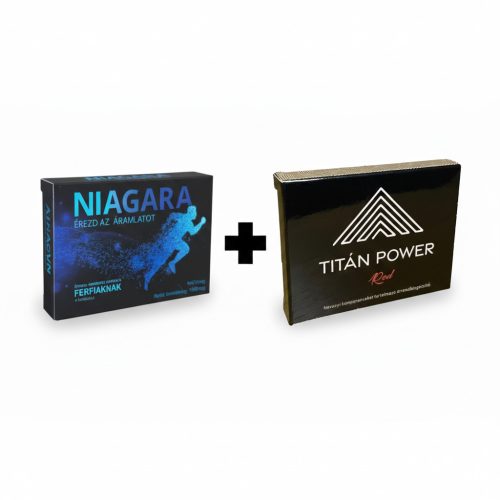 Niagara Potencianövelő Férfiaknak - 4 db + Titán Power Red Kapszula Férfiaknak 3db