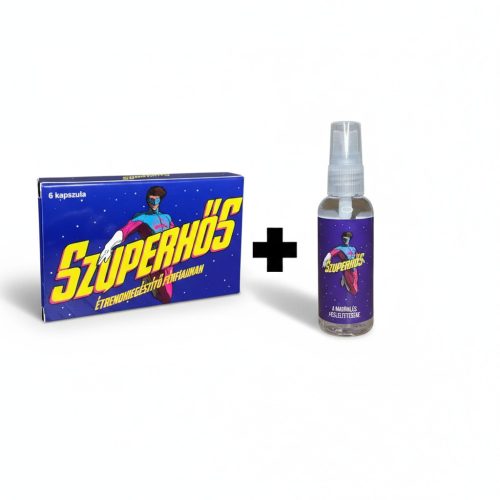 Szuperhős csomag 2 - Kapszula és magömlés késleltető spray