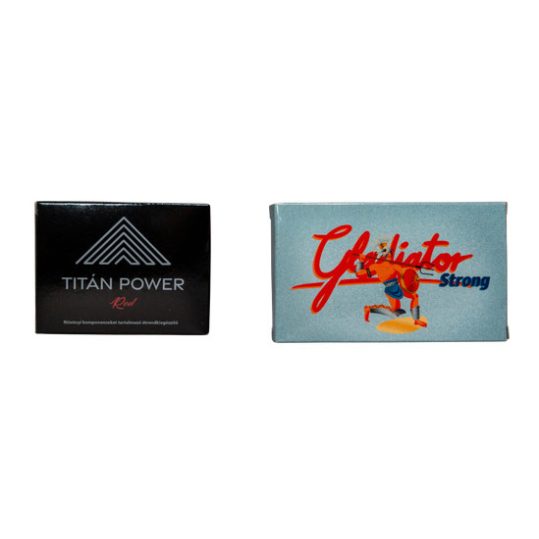 TITÁN POWER red -  3 DB + Gladiátor Strong Kapszula Férfiaknak - 4 db